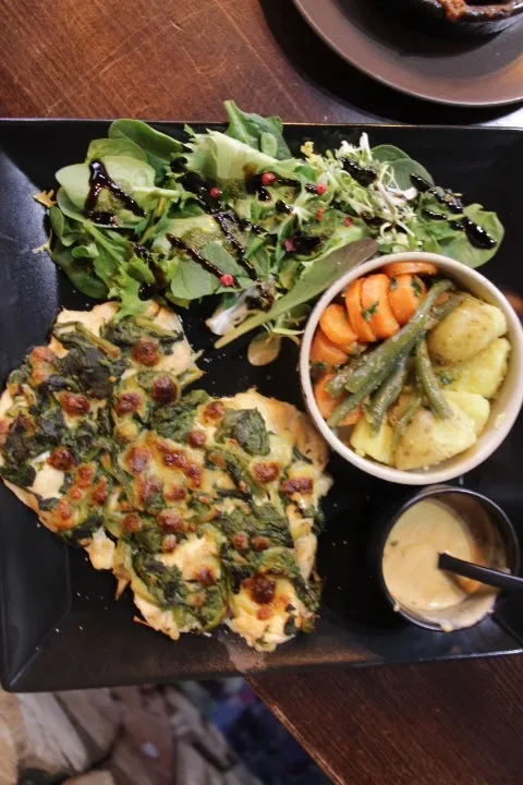 Des Escalope de Dinde Gratine Aux Épinards